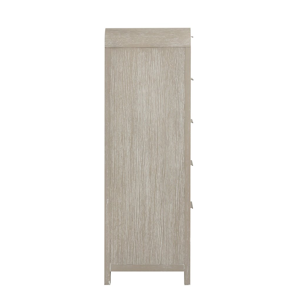 Tavari Contemporary 5-Drawer Wood Chest, Light Gray. Picture 11