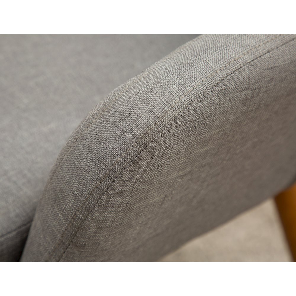 Tuchico Contemporary Fabric Accent Chair, Gray. Picture 9