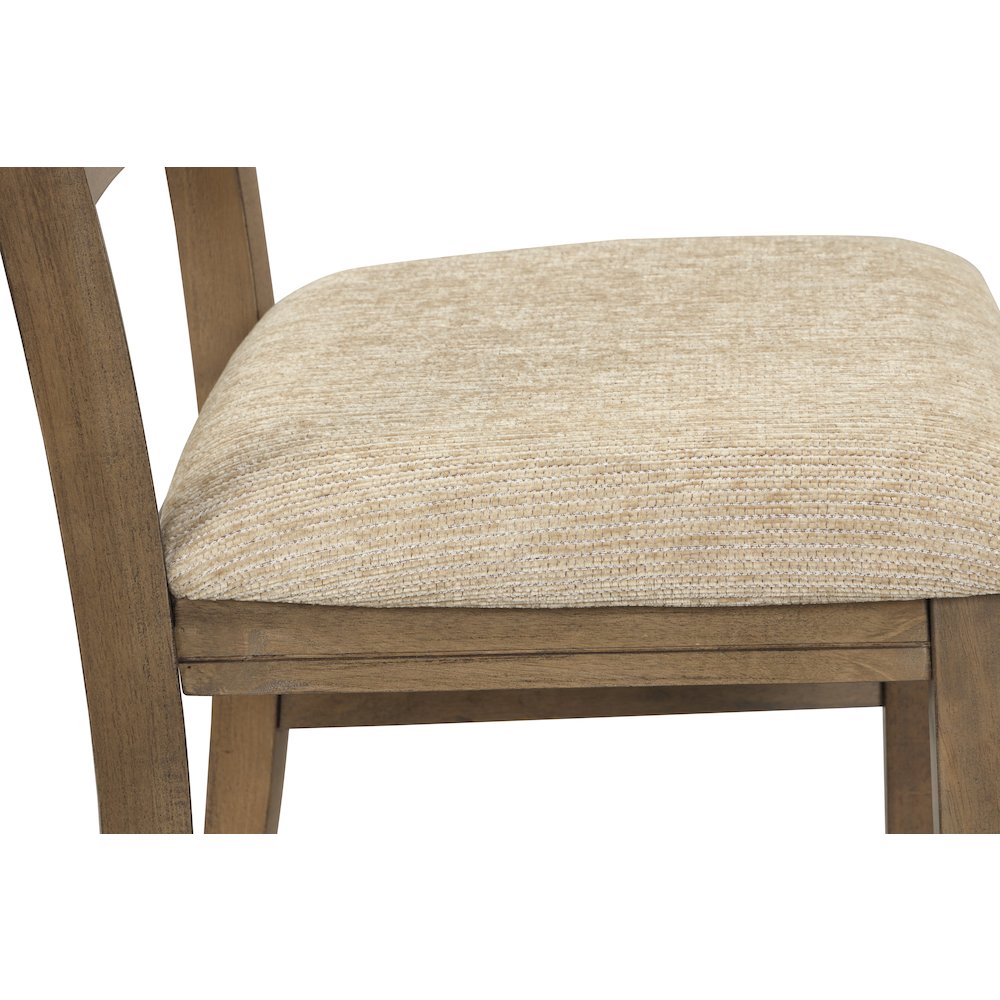 Raven Wood 5-PC Dining Set, Extendable Trestle Table 4 Chairs, Glazed Pine Brown. Picture 11