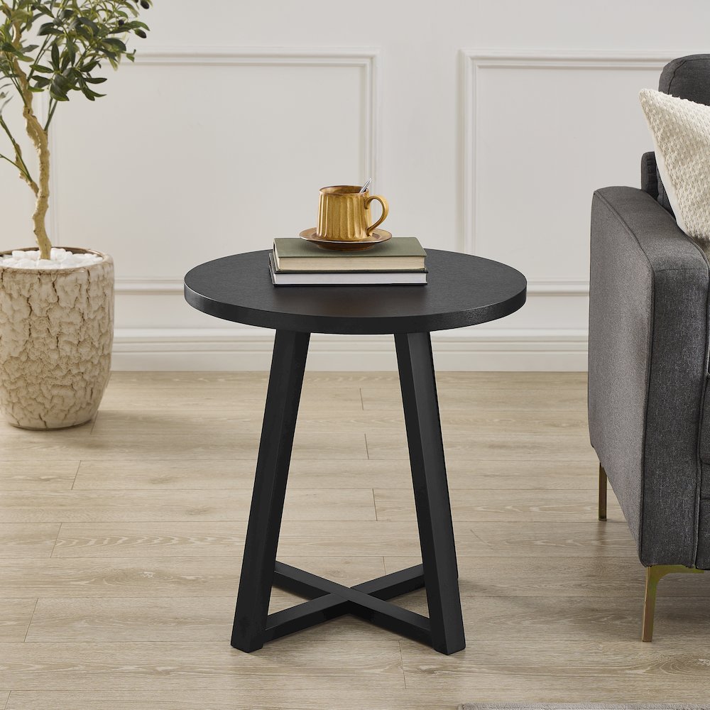 Modern Harmony Wood Oval End Table. Picture 2
