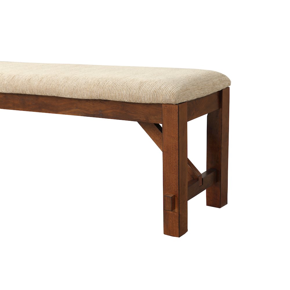 Karven Solid Wood Dining Bench. Picture 2