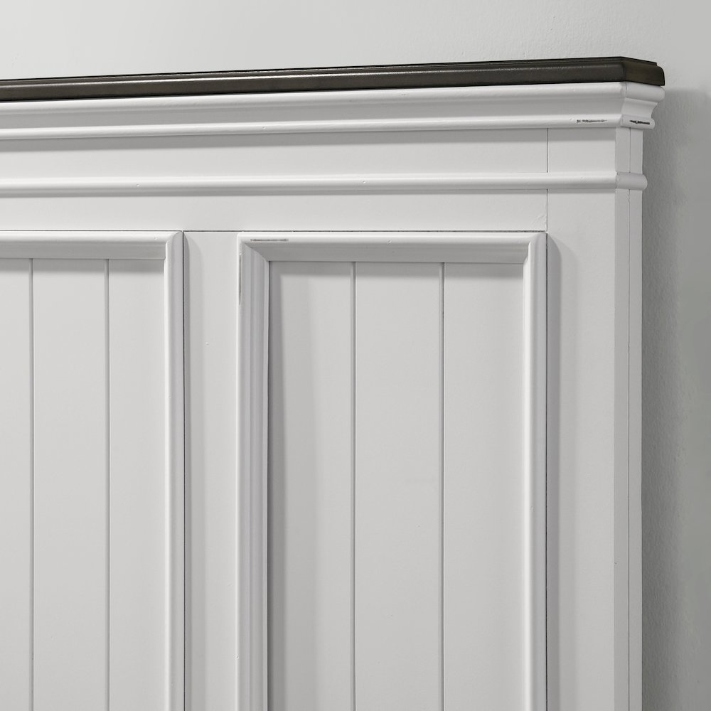 Clelane Wood Bedroom Set Panel King Bed, Dresser, Mirror, Nightstand, Chest. Picture 5