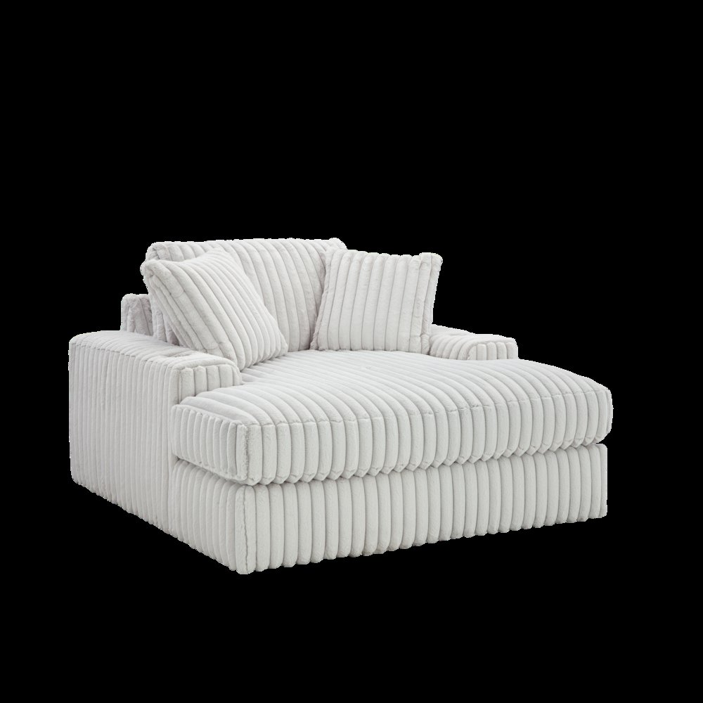 Azulu Upholstered Oversized Chaise, with Cup holders and USB Charging. Picture 4