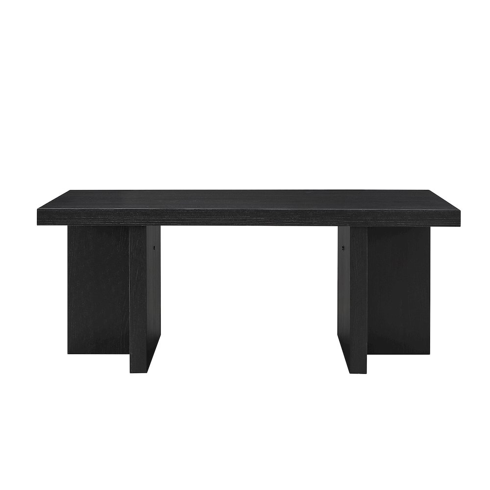 Mchome 3-Piece Coffee Table Set, Coffee Table and Two End Tables, Black Finish. Picture 12