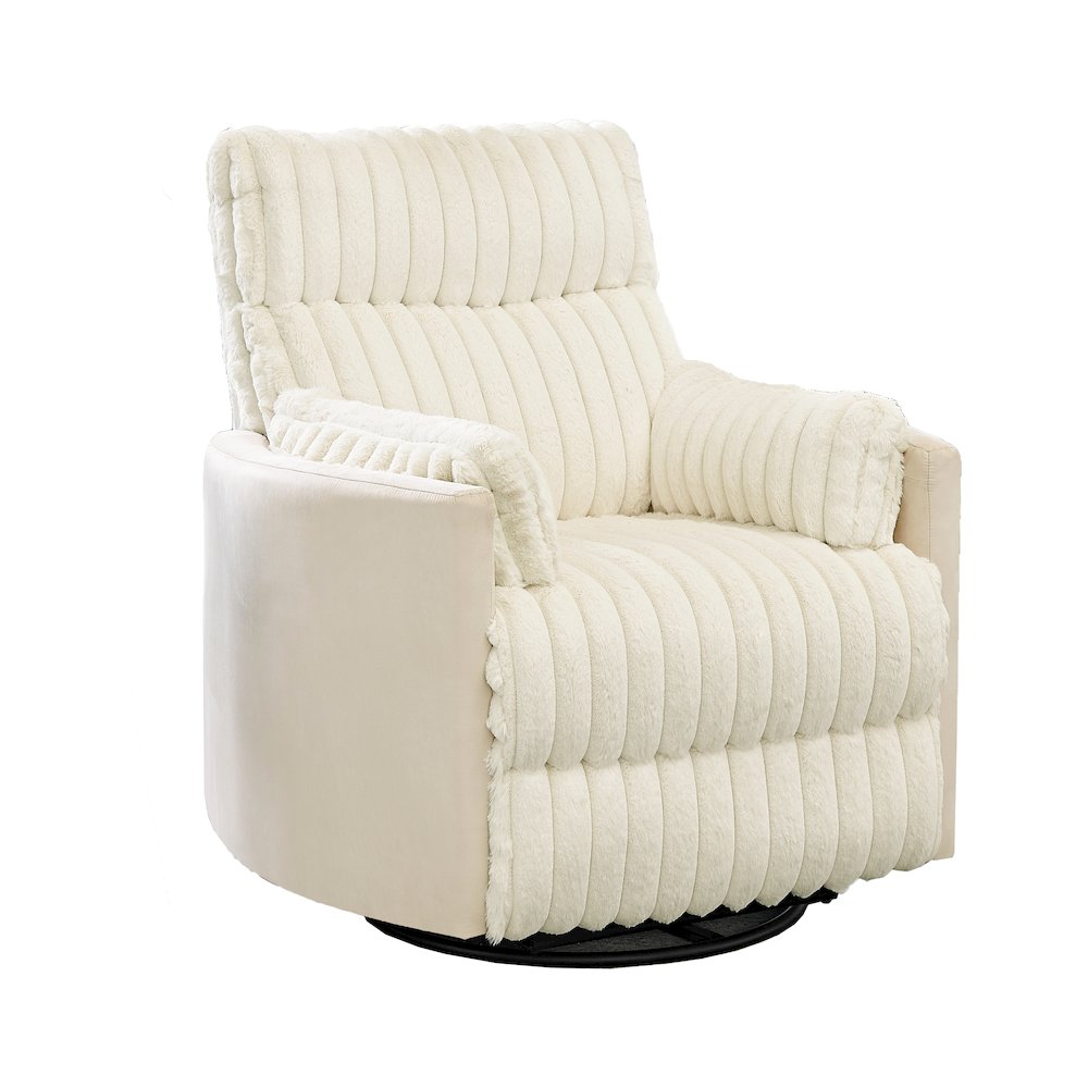 Bocaton Wide Wale Corduroy Upholstery Manual Recliner. Picture 1