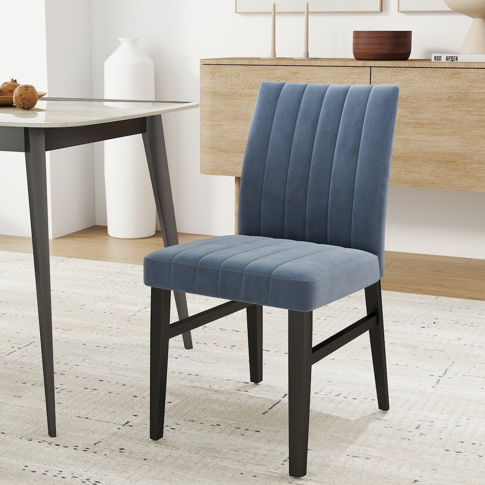 Wendell Contemporary Upholstered Dining Chairs, Set of 2. Picture 2