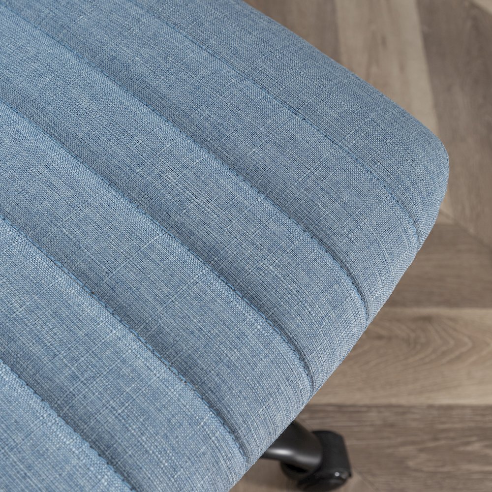 Masar Fabric Swivel Office Chair, Blue. Picture 11