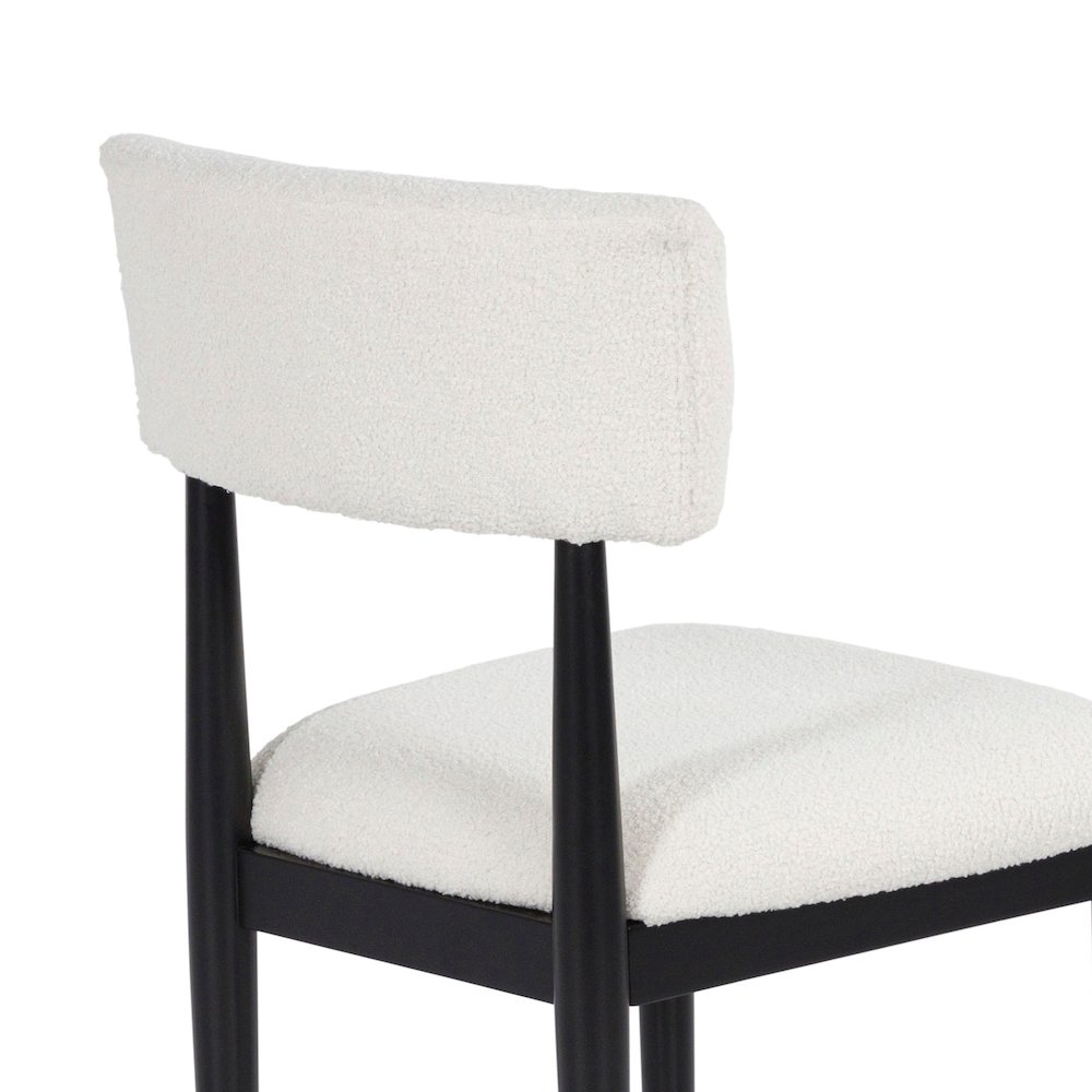 Ellis Boucle Upholstered Dining Chairs, Set of 2. Picture 6