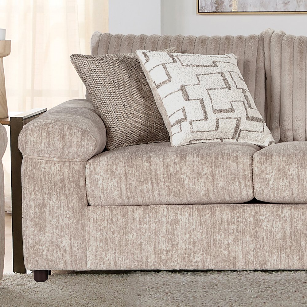 Nason Wide Wale Corduroy Sofa and Loveseat Set, Parchment. Picture 5