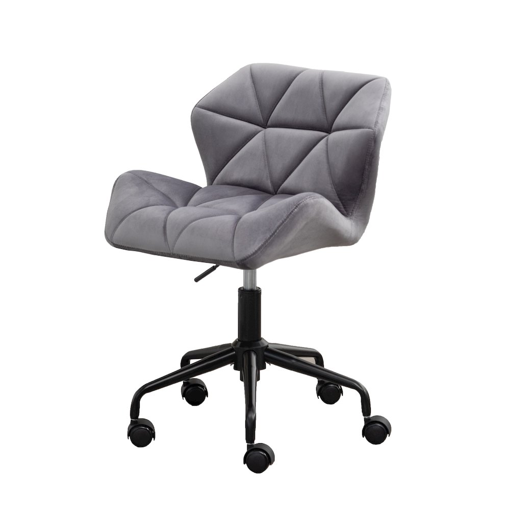 Eldon Diamond Tufted Adjustable Swivel Office Chair, Gray. Picture 1