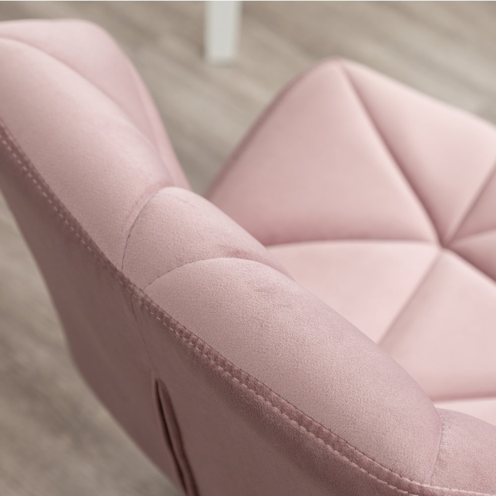 Eldon Diamond Tufted Adjustable Swivel Office Chair, Mauve. Picture 8