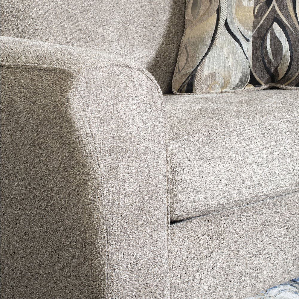 Camero Platinum Fabric Accent Chair and Ottoman Set. Picture 10