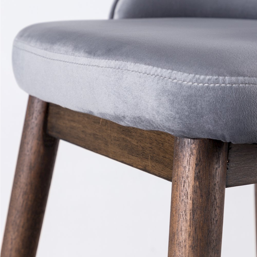 Leland Fabric Upholstered Counter Height Wingback Stools, Set of 2, Gray. Picture 12