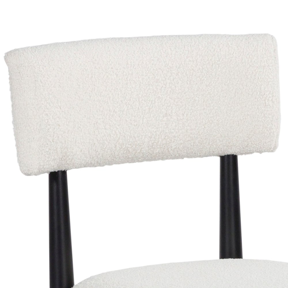 Ellis Boucle Upholstered Dining Chairs, Set of 2. Picture 7