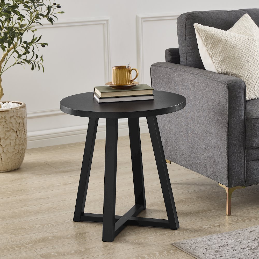Modern Harmony 3-Piece Wood Oval Coffee Table Set. Picture 15
