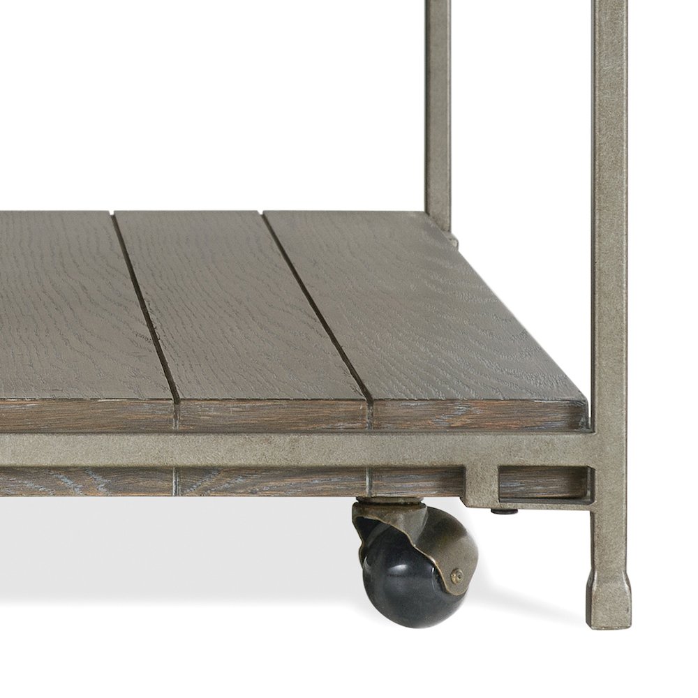 Corbeta 3Pc Living Room Coffee Table and 2 Chairside Tables Set, Aged Graphite. Picture 13