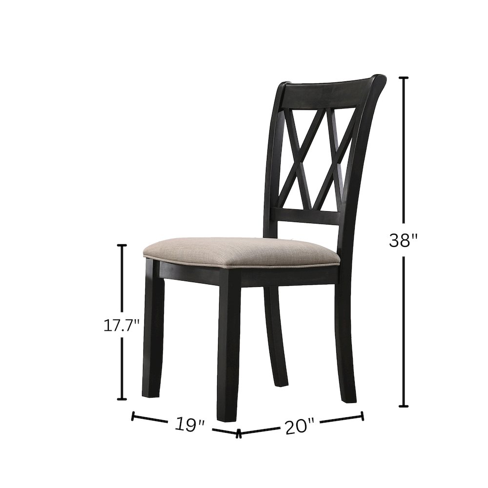 Havre Dining Set, Pedestal Round Table with 4 Chairs. Picture 4