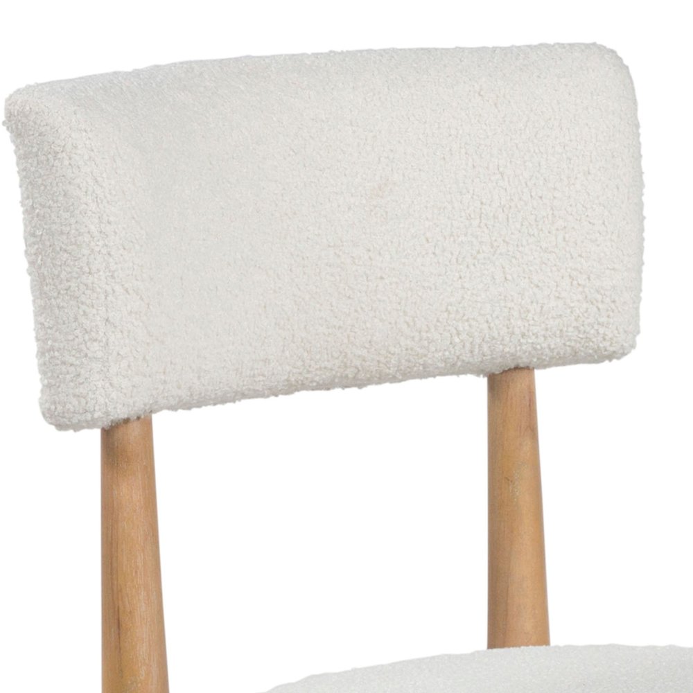 Ellis Boucle Upholstered Dining Chairs, Set of 2. Picture 7