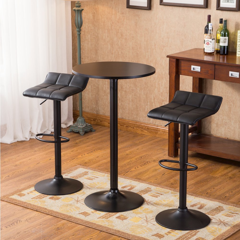 Belham Round Bar Table and 2 Swivel Adjustable Bar Stools. Picture 4