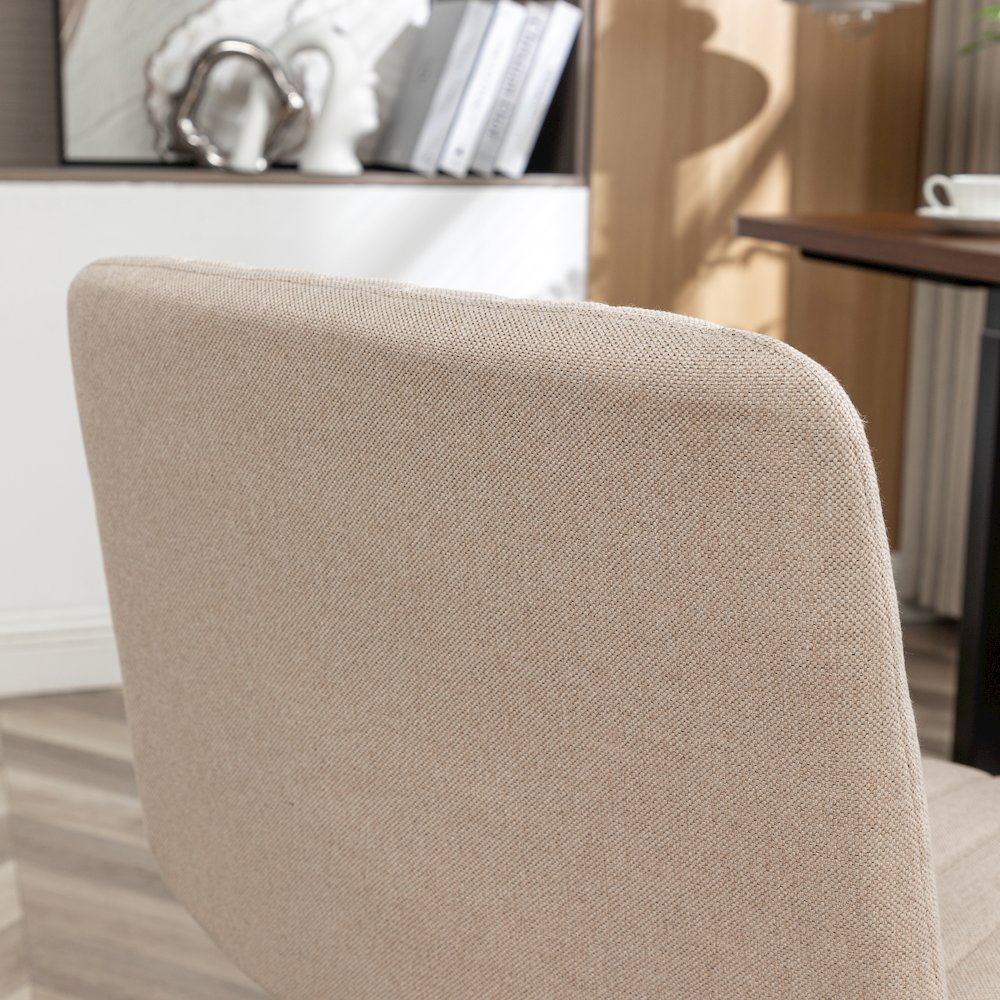 Masar Fabric Swivel Office Chair, Beige. Picture 16