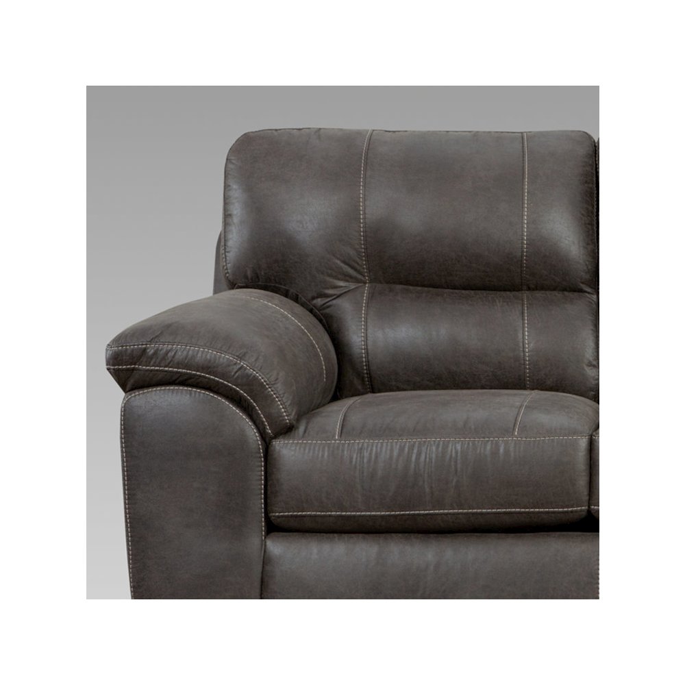 Tirana Contemporary Fabric Pillow-top Arm Sofa in Sequoia Ash. Picture 3