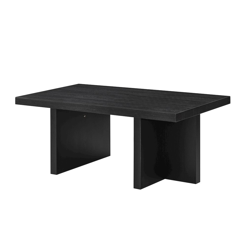 Mchome 3-Piece Coffee Table Set, Coffee Table and Two End Tables, Black Finish. Picture 11