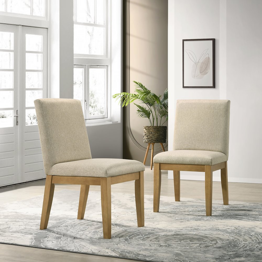 Rocco 5-Pc 48'' Pedestal Dining Set, Round Pedestal Table with 4 Chairs. Picture 10