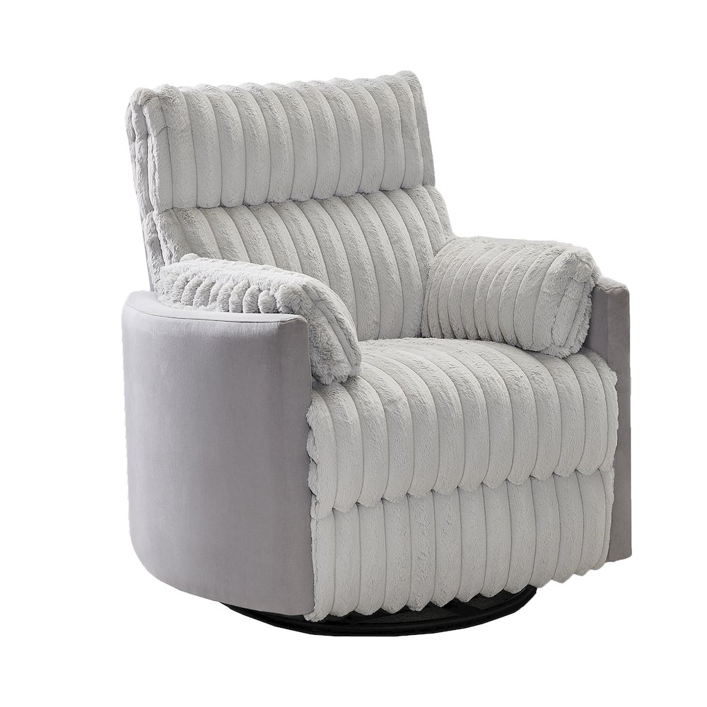 Bocaton Wide Wale Corduroy Upholstery Manual Recliner. Picture 1