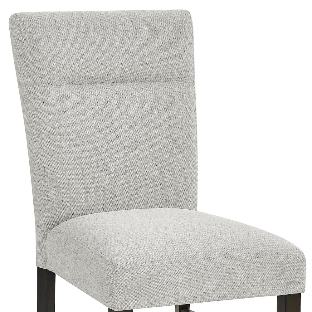 Madison Contemporary Upholstered Dining Chairs,Set of 2,Gray. Picture 6