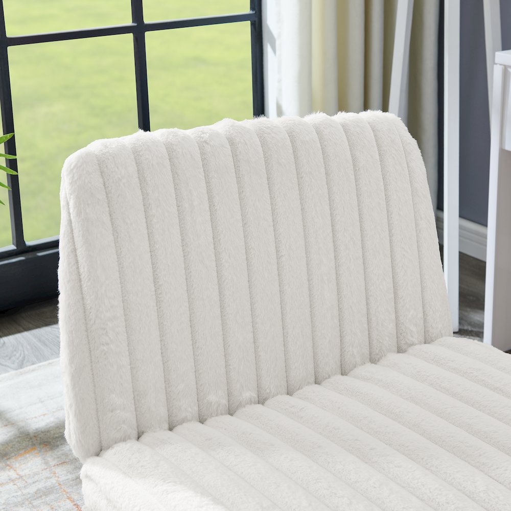 Blynn Adjustable Swivel Criss Cross Chair, Office Chair Vanity Chair. Picture 9