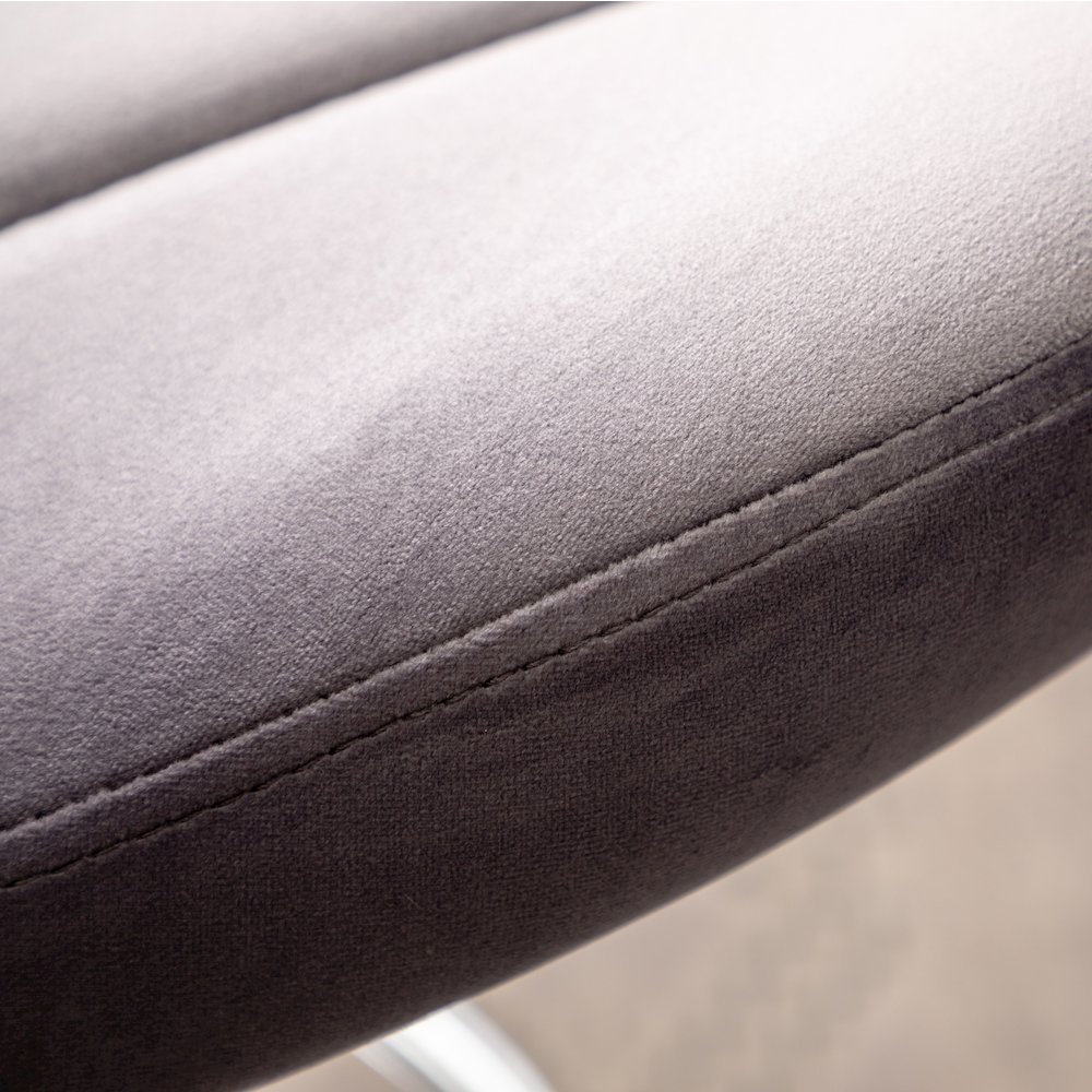 Ellston Upholstered Adjustable Swivel Barstools in Gray, Set of 2. Picture 14