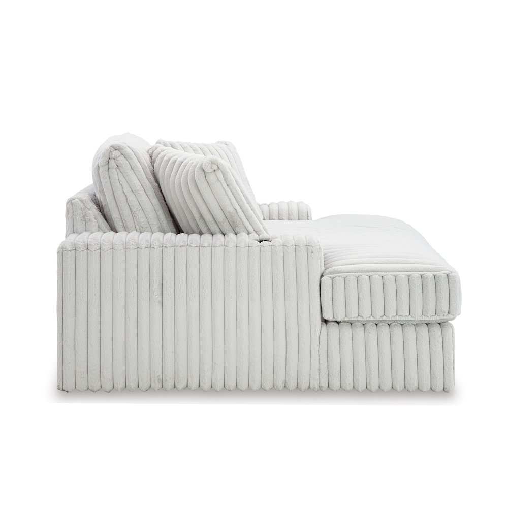 Azulu Upholstered Oversized Chaise, with Cup holders and USB Charging. Picture 3