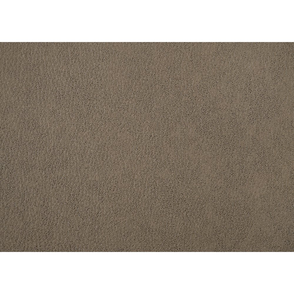 Birmingham Microfiber Counter Height Bench with Nail Heads in Driftwood Finish. Picture 4
