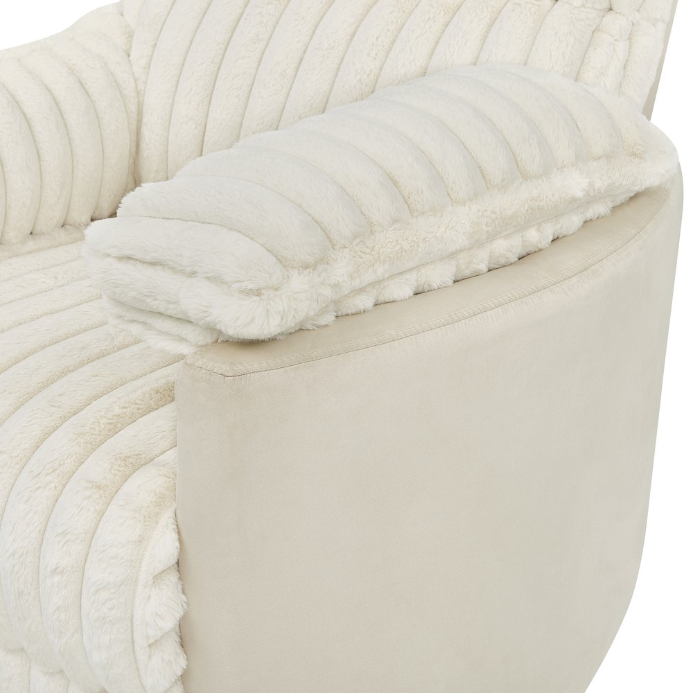 Bocaton Wide Wale Corduroy Upholstery Manual Recliner. Picture 9
