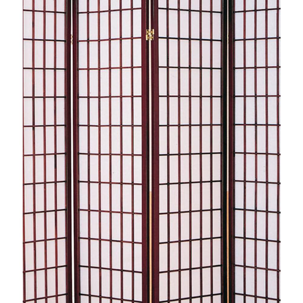 4-Panel Room Divider - Cherry. Picture 1