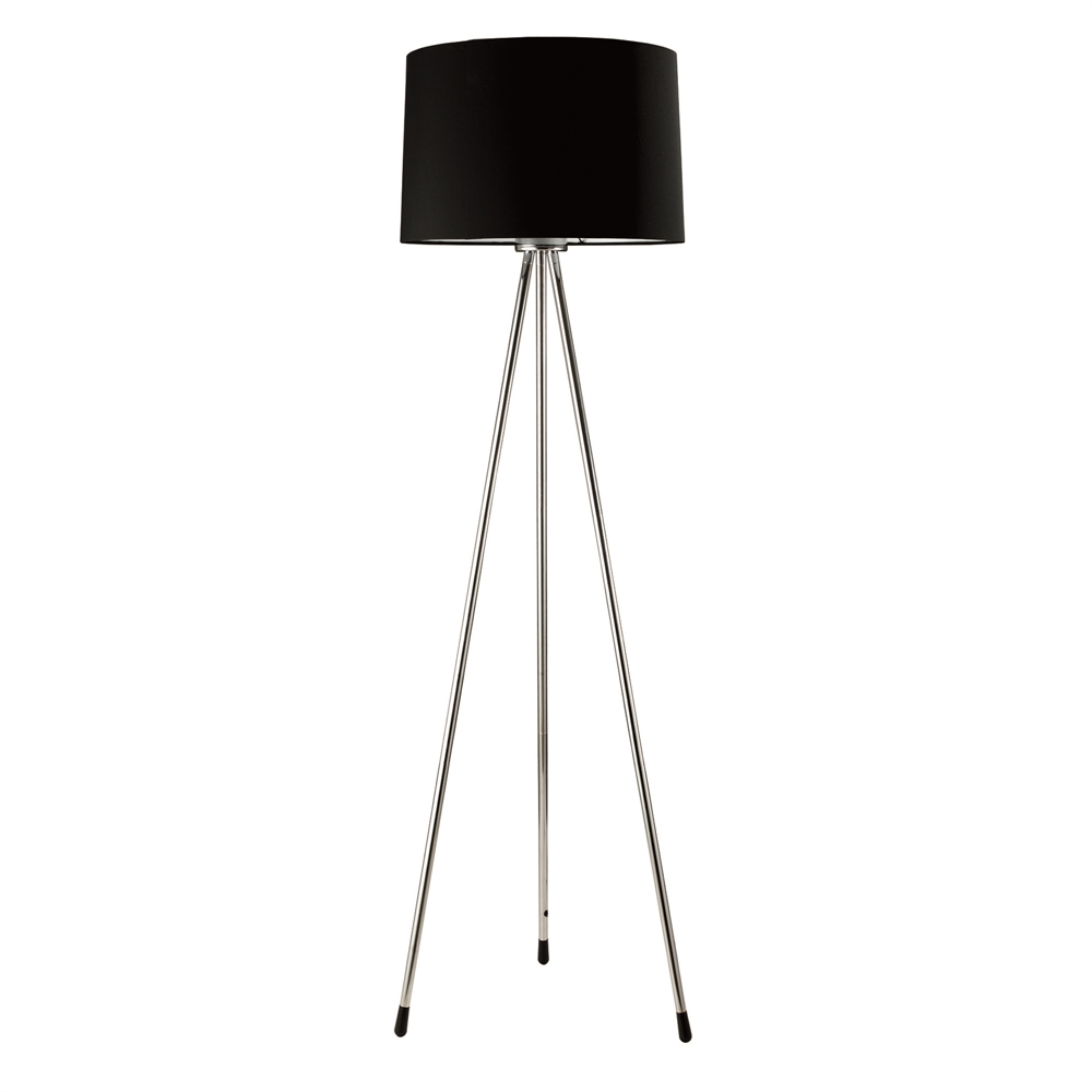 3 Legged Black Floor Lamp. Picture 1