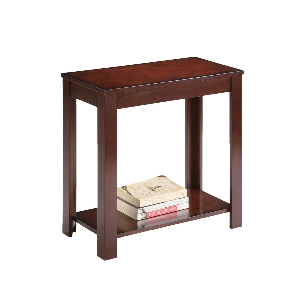 24" Traditional Dark Cherry Side/End Table. Picture 2