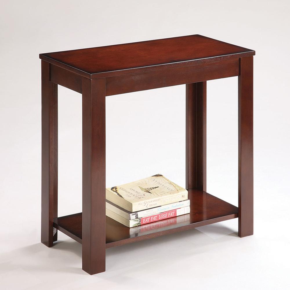 24" Traditional Dark Cherry Side/End Table. Picture 1