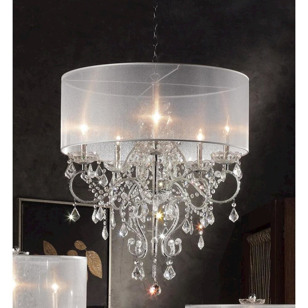 31.5" Evangelia Crystal Ceiling Lamp. Picture 2