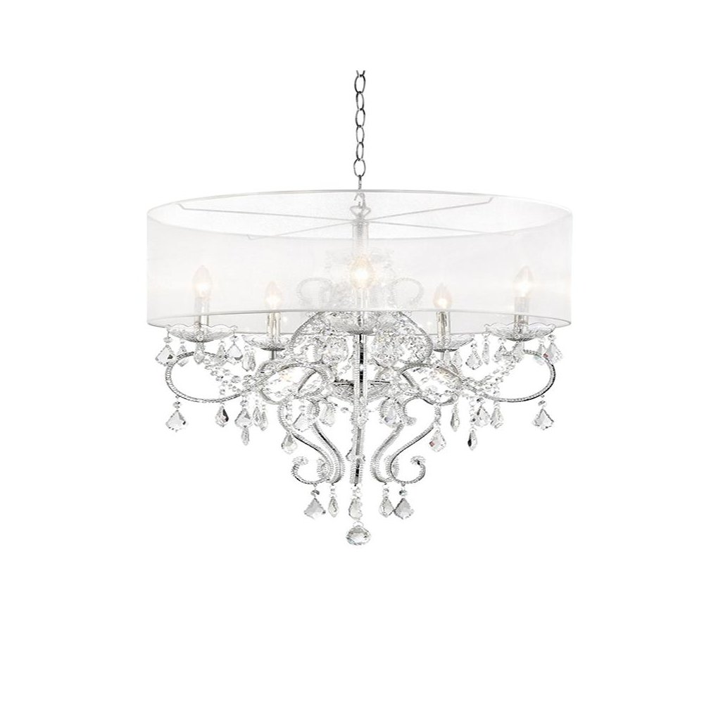 31.5" Evangelia Crystal Ceiling Lamp. Picture 1