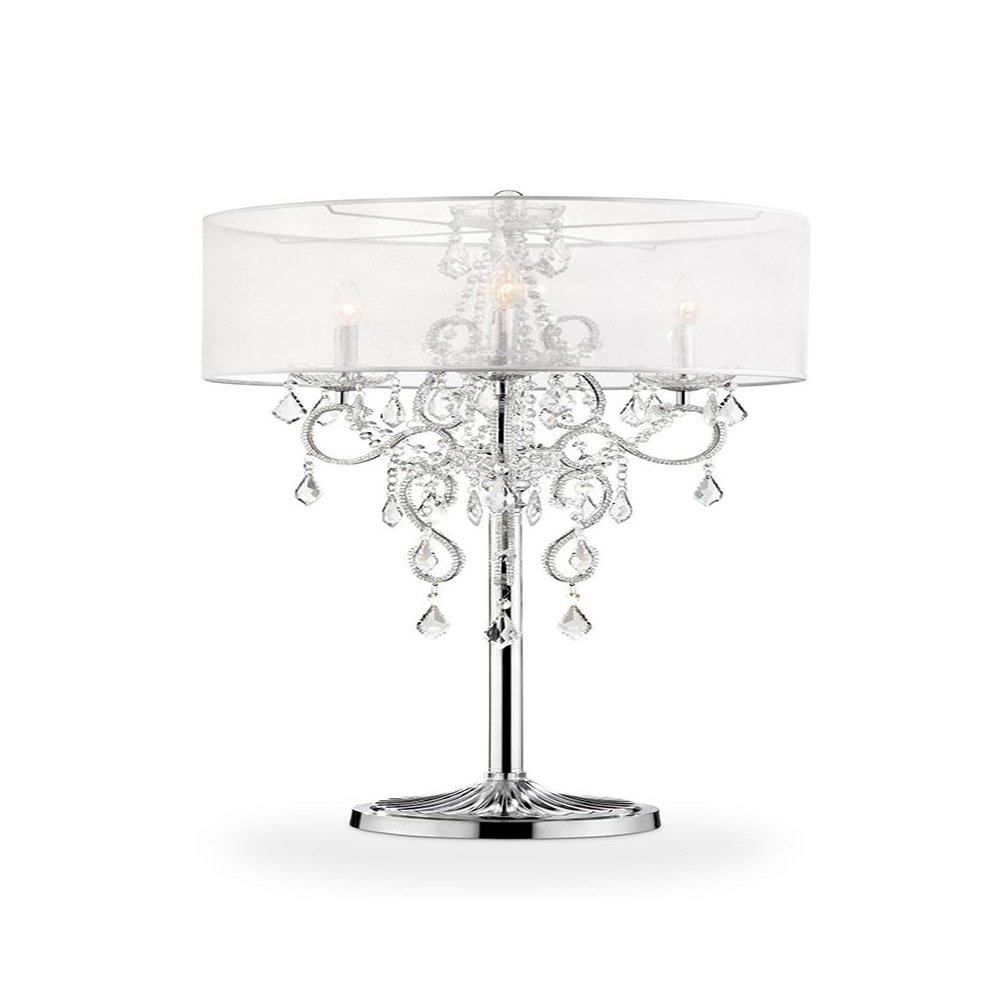 35" Evangelia Crystal Table Lamp. Picture 1