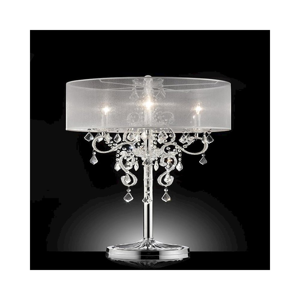 35" Evangelia Crystal Table Lamp. Picture 2