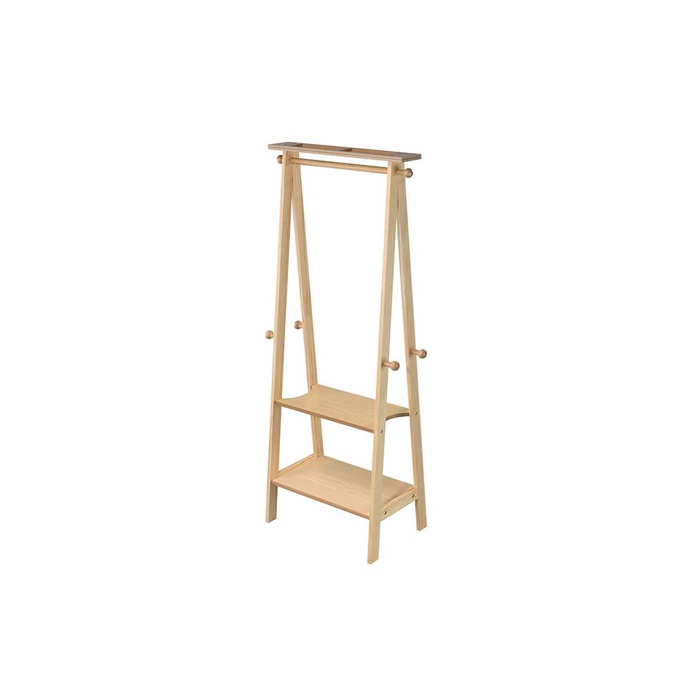 59 In Natural Garment Rack. Picture 1
