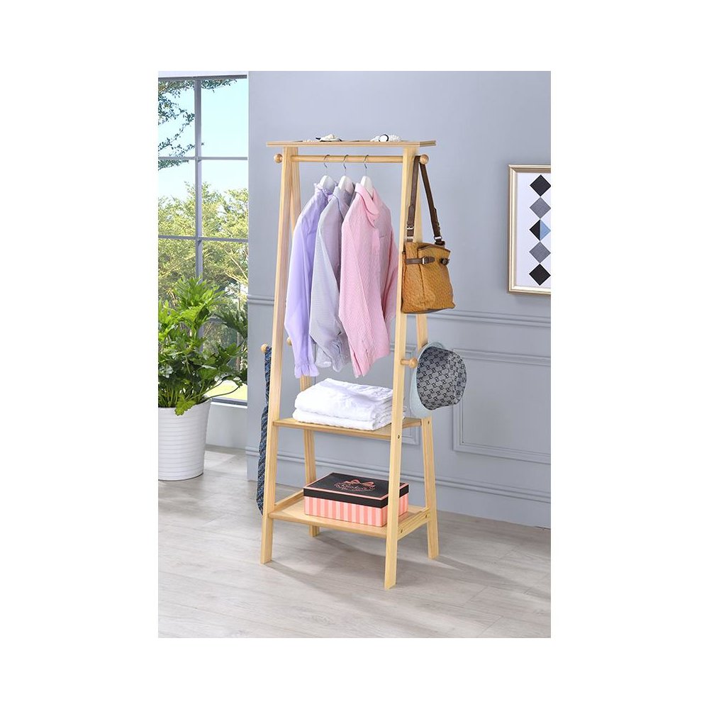 59 In Natural Garment Rack. Picture 2