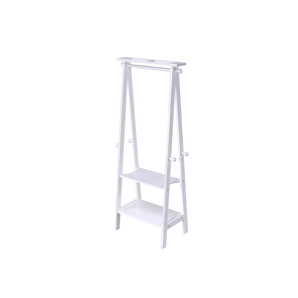 59 In White Garment Rack. Picture 1