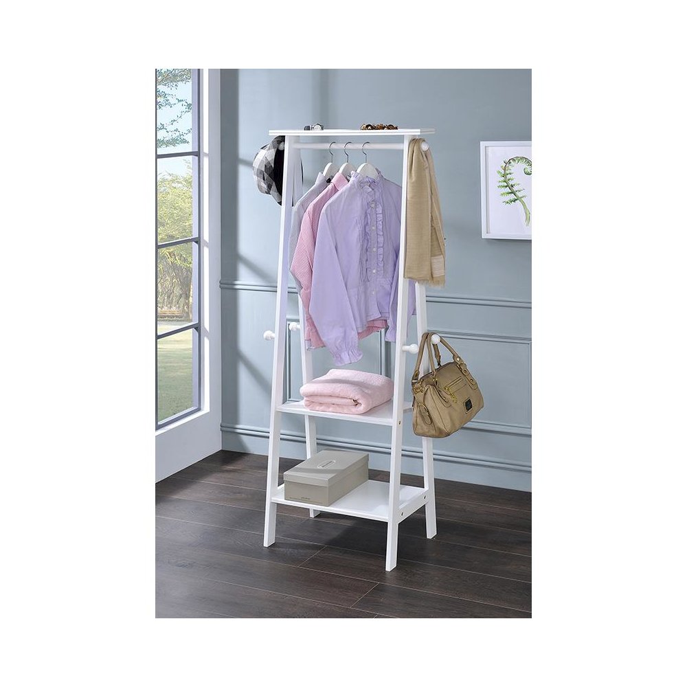 59 In White Garment Rack. Picture 2