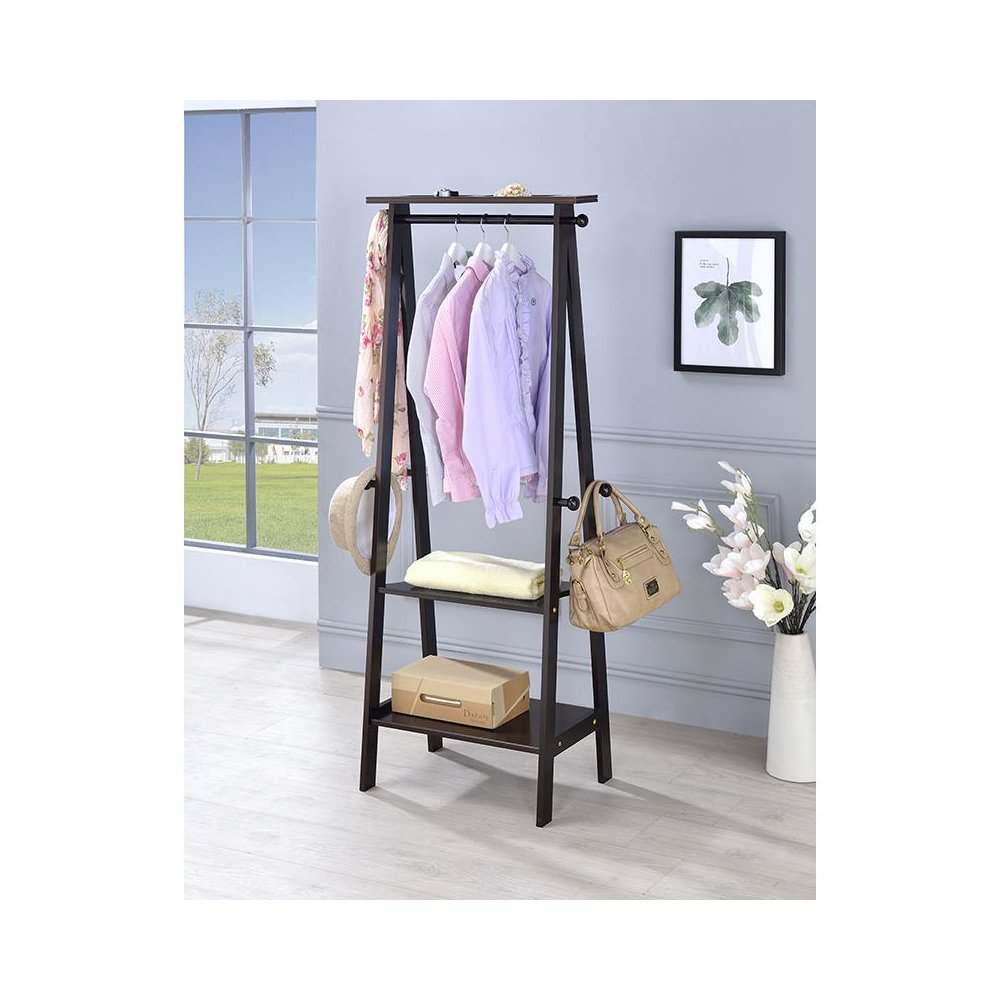 59 In Espresso Garment Rack. Picture 2