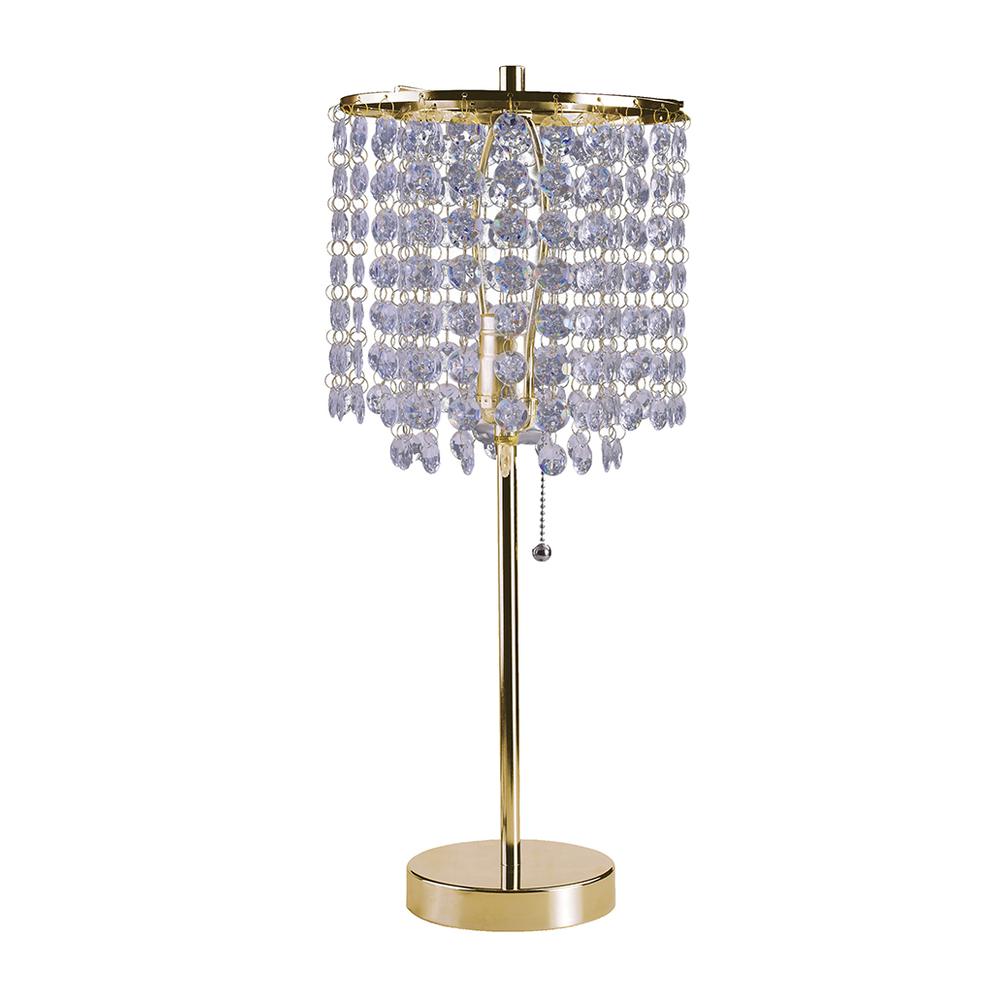 20.25"H Deco Glam Gold Table Lamp. Picture 1