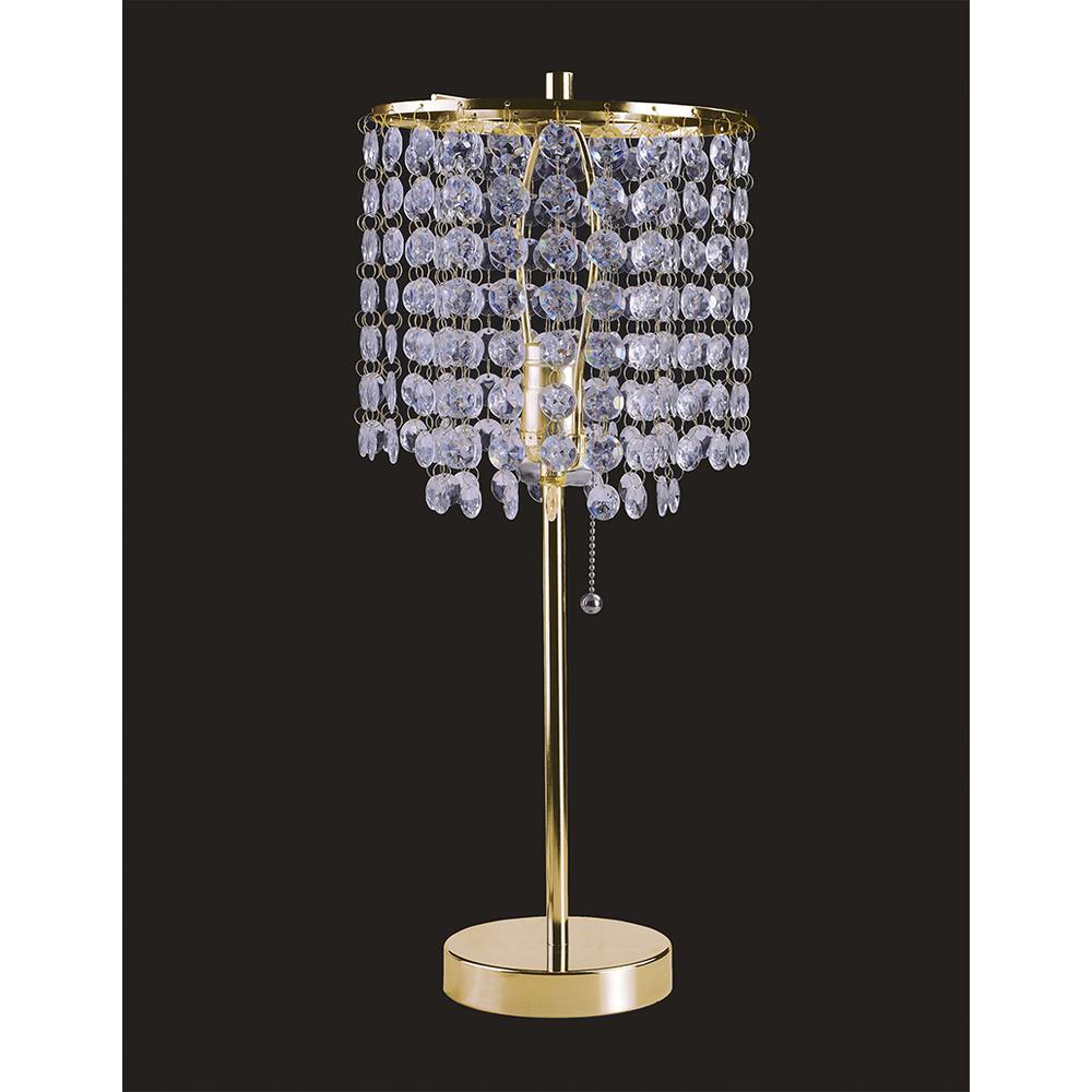 20.25"H Deco Glam Gold Table Lamp. Picture 2