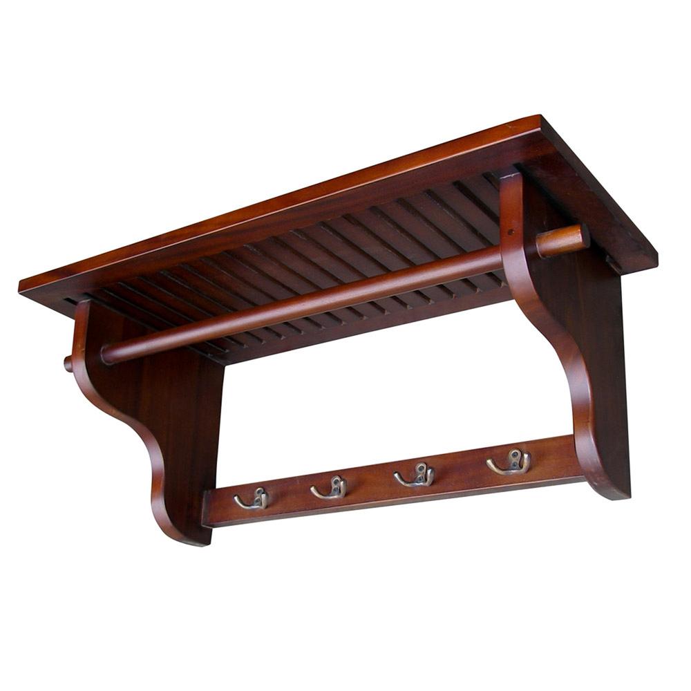 11" Wall Hanger - Mahogany. Picture 1